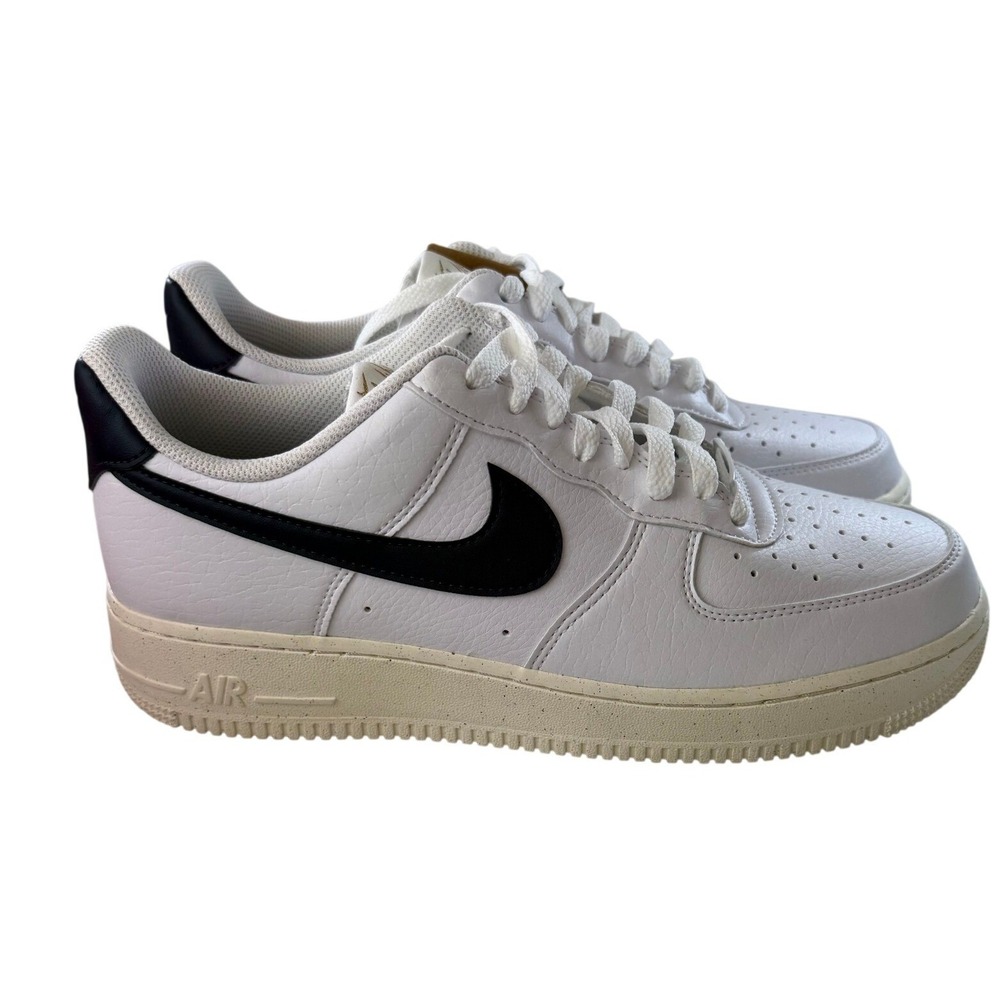 Nike Air Force 1 07 Low White Obsidian Sneakers DH2933 Mens 9 Womens 10.5 NEW